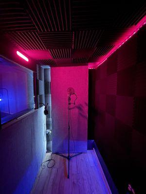 Sound Studios Blue Room, LIC, Queens -- Recording Booth.