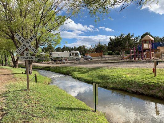 RV sites by our creek.