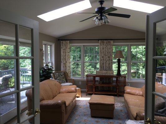 Sun room interior. Pikesville, MD