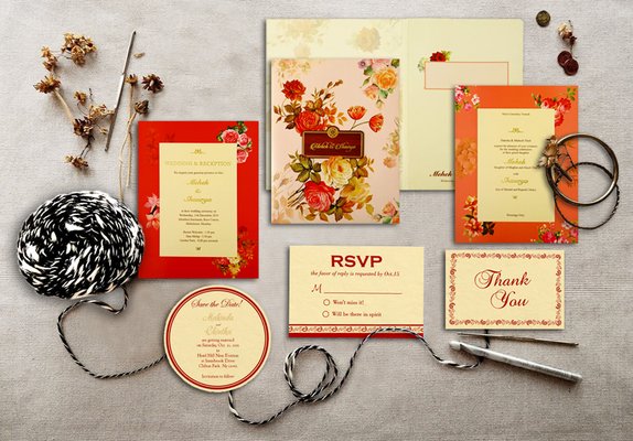 Floral Wedding Invitation Cards | Indian Wedding Cards
 Visit: https://www.indianweddingcards.com/floral-wedding-invitations