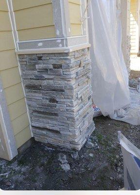 New build stone work