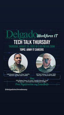 Our team on Delgado's Tech Talk Thursday August 2022