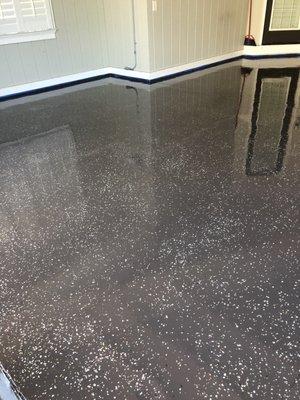 Garage Epoxy With Flakes