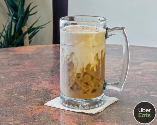 Hot / Iced Protein Coffee.  Energy and 15 g. whey Protein. Made from real Coffee, 80mg caffeine and only 100 calories.