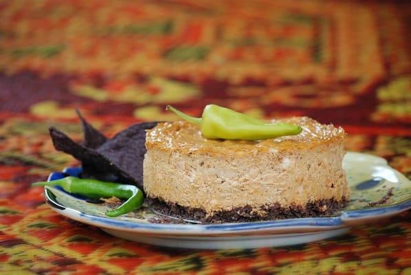 Chipotle blue corn cheese  torte