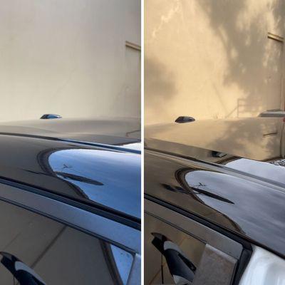 Roof paintless dent repair. 

Contact us and get a FREE ESTIMATE
(727) 334-6757
www.autorepairking.com