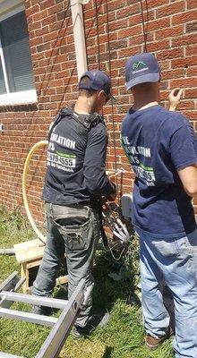 Injecting Foam Into A Brick Ranch In Livonia, MI