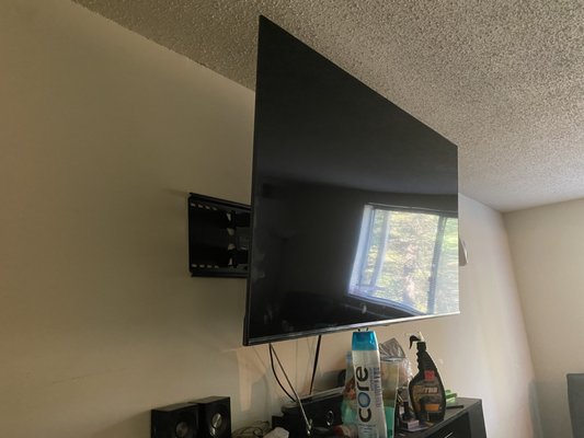 TV mounting. Mounted a 55" TV for a customer in their living room.