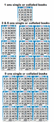 Bingo Collated Books and Loose Sheets