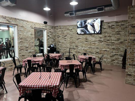 Open air "patio" with AC and TV