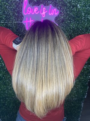 Balayage highlights