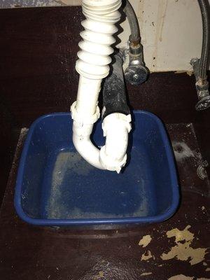 Leaking sinks