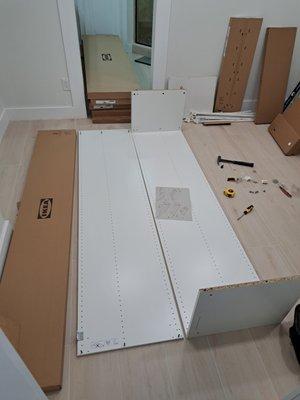 Assembly closet from IKEA