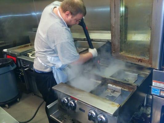 Kitchen Equipment Steam Cleaning