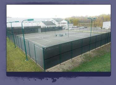 Championship outdoor har-tru clay courts