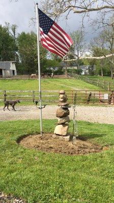 The view of our barn