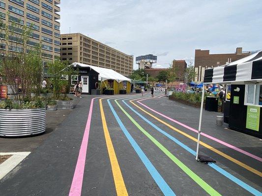 Ready set and go in an urban playground