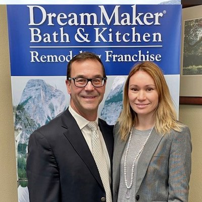 Chuck & Lia Bendixen. Owners of DreamMaker Bath & Kitchen of Burlington County