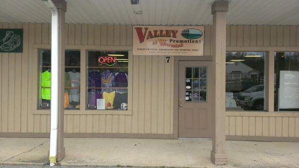 Out front of Valley Of Warwick Promotions