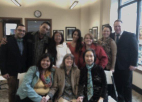 Our small group in our first location in the Belltown Community Center.