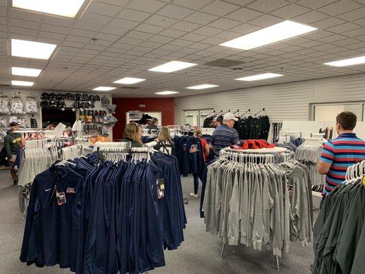 Great USA Hockey team pro shop inside the arena.