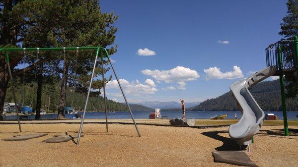 Beautiful kid's park on the beach!