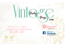 Vintage Party Props rentals & styling