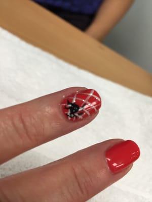 Halloween design. Spider web w/spider