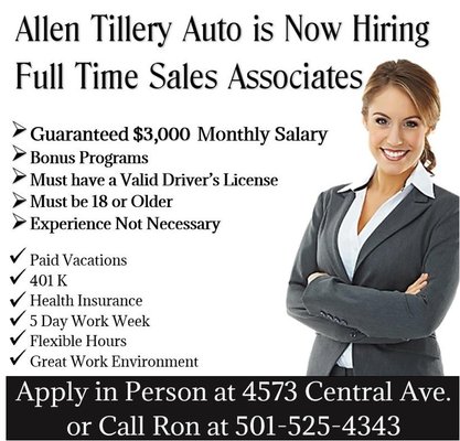 Come Join The Tillery Team!