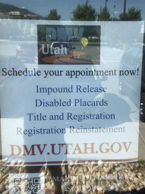 Here's the info to schedule your appointment.