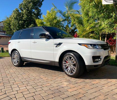 Range Rover wash and wax