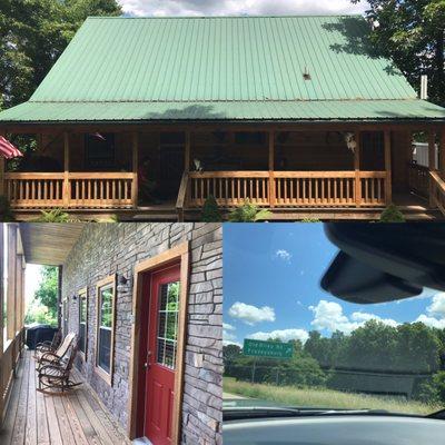 Front porch, laundry room