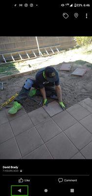 doing a back patio