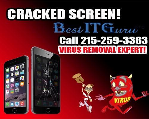 we fix cracked screen of iPhone and Samsung. We are local and  fast.