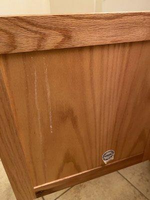 Another cleaned cabinet door