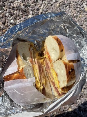 Pork Roll Egg and Cheese Sandwich