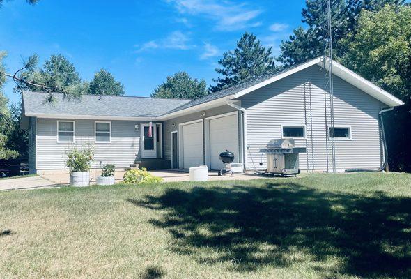 New roof and pressure washing