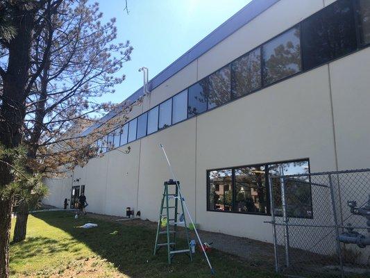 Exterior window washing