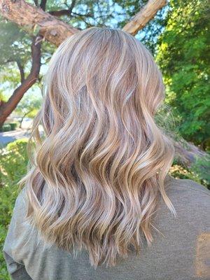 Blonde highlights