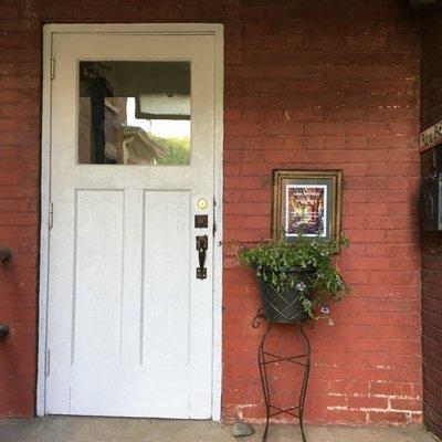 Entrance door to the gallery