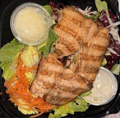 Grilled Salmon Caesar Salad