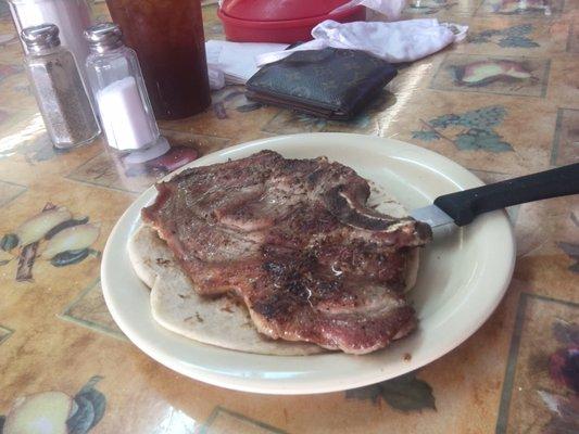 Pork Chop with Bone Taco