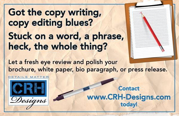 Don't keep staring at the screen. Free up valuable time by outsourcing your copy editing!