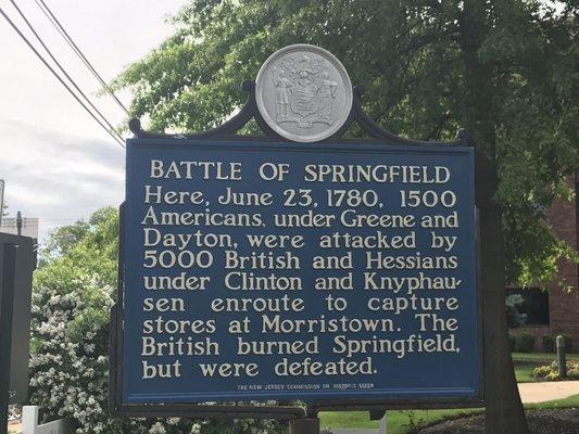 History of the battle of Springfield