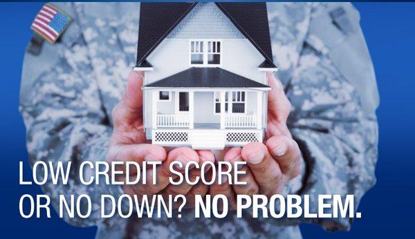 No Minimum Credit Score for VA Loans