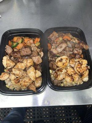 Chicken and steak