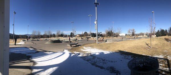 Pano of full skatepark