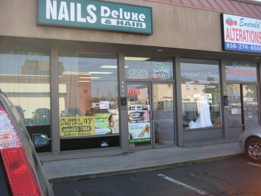 nails deluxe & hair at corner of genesee ave & clairemont mesa blvd