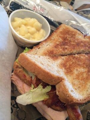 Turkey club w/ Mac and cheese side