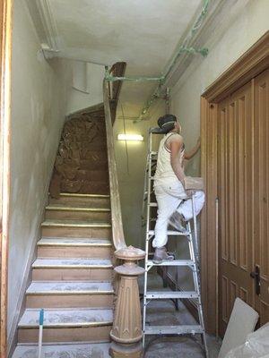 Painting Hallway walls and Banister